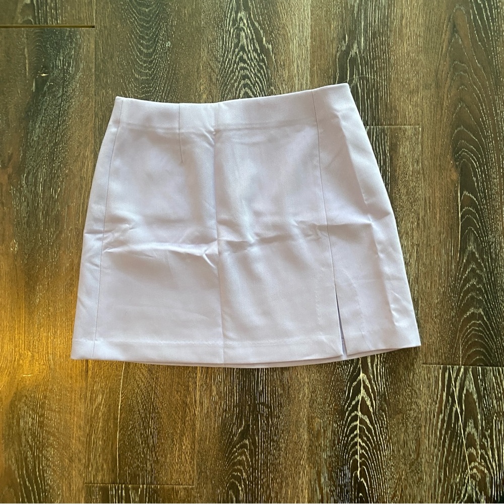 Uniqlo Women's Light Purple Slit Mini Skirt